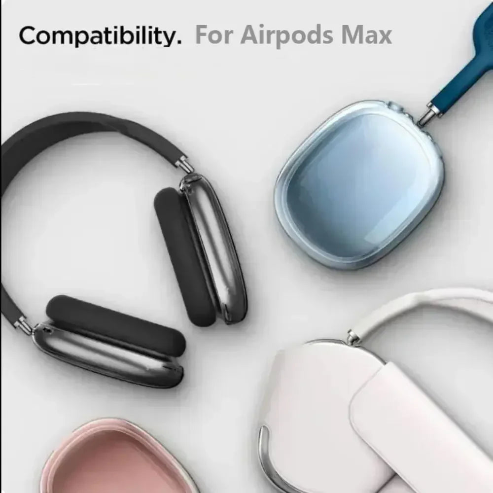 3 in 1 Soft Silicone Skin Protector Headphones Case For Airpods Max Cases Anti Scratch Shockproof Earphone Cover Accessories Caseverse