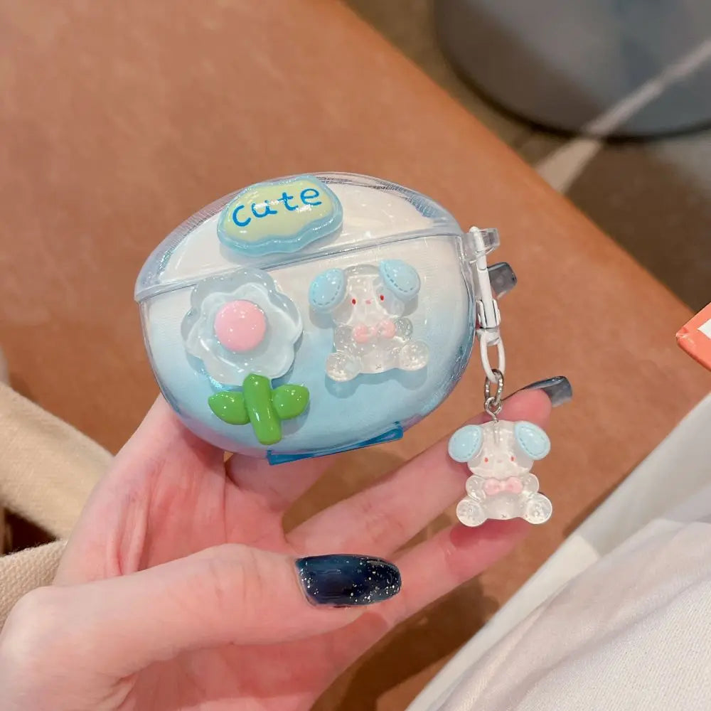 3D Flower Fruit Pattern Headphone Case For Xiaomi Redmi Buds 6 Buds 5 Pro Buds4 Active Buds 4 Lite Cover With Lovely Keychain Caseverse