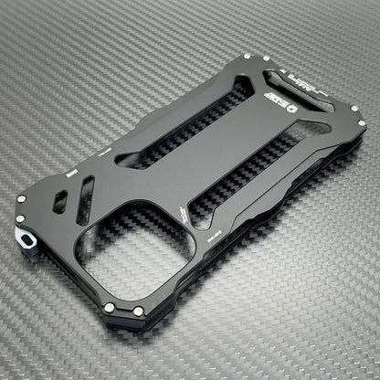 Metal Armor For iphone 16 Pro Max Case 15 Plus 14 13 12 Hard Cover Aluminum Alloy Protective Coque Anti-Scratch Funda Shell