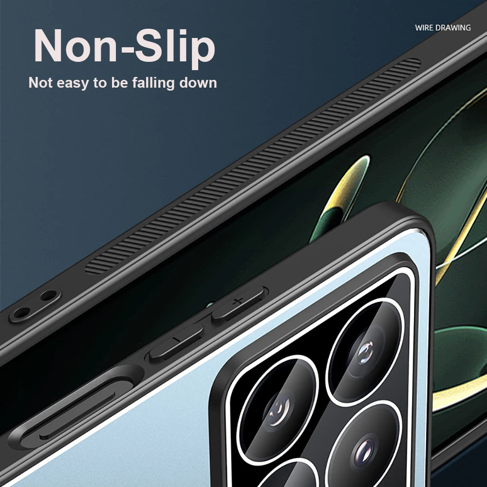 Luxury Metal Case For Xiaomi Poco X6 Pro 2311DRK48G Phone cases Shockproof Coque Shell TPU Soft Bumper Full Skin Funda Caseverse