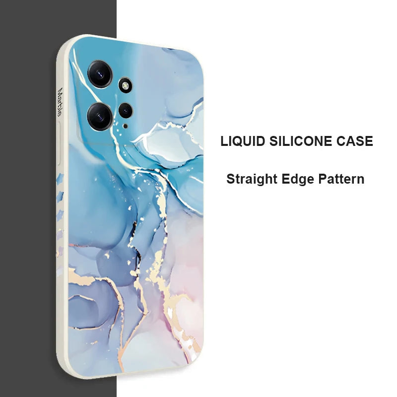 Fashion Colorful Marble Phone Case for Xiaomi Redmi 13C 12C 10C 4G Note 13 12 11 Pro Plus 5G 12S 11S 10S 9S 9 10 Pro Soft Cover - Caseverse