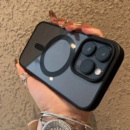 For Magsafe Magnetic Wireless Charging Phone Case For Samsung Galaxy S24 Ultra S23 S22 S24 FE S23 Plus Cases Acrylic Matte Cover - Caseverse