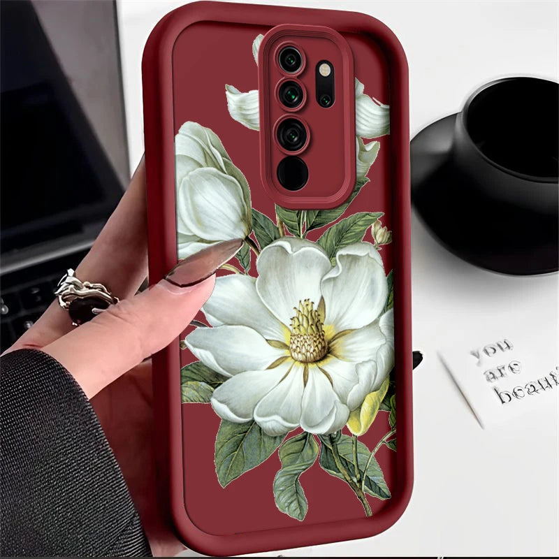Coque Flower Painted Phone Case For Xiaomi Redmi Note 8 Pro 8Pro Silicone Anti Drop Soft Cover - Caseverse