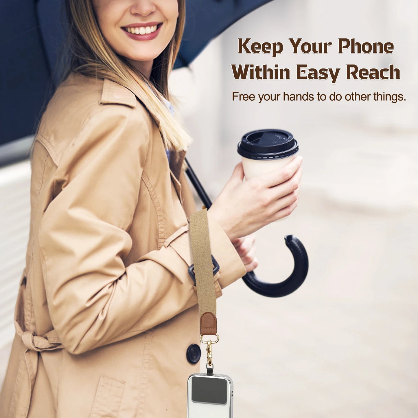 Phone Lanyard Crossbody Wrist Strap,Adjustable Anti-Theft Strap for All Smartphone Case,Universal Cell Phone Neck lanyard for me