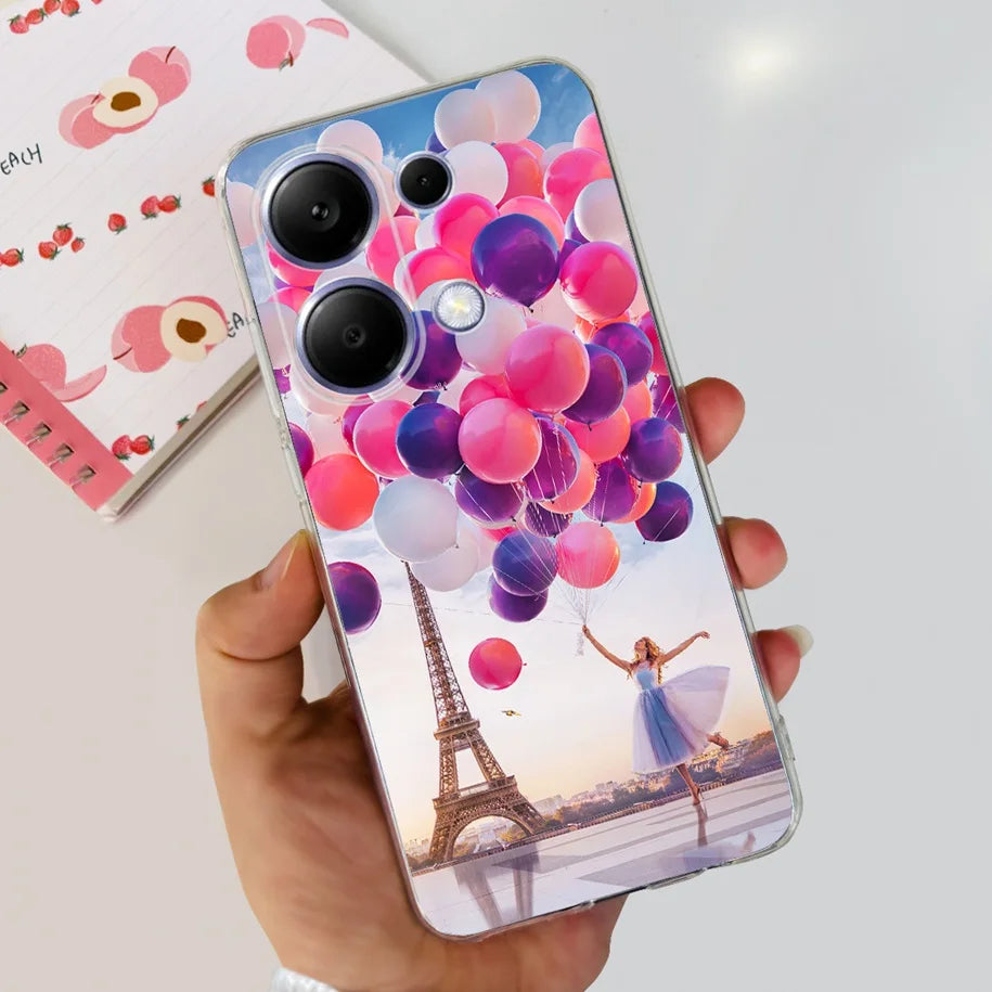 For Xiaomi Poco M6 Pro 2024 Case New Fashion Marble Cartoon Cover Soft Clear Silicone Funda For Xiaomi Poco M6 Pro 4G Phone Case - Caseverse