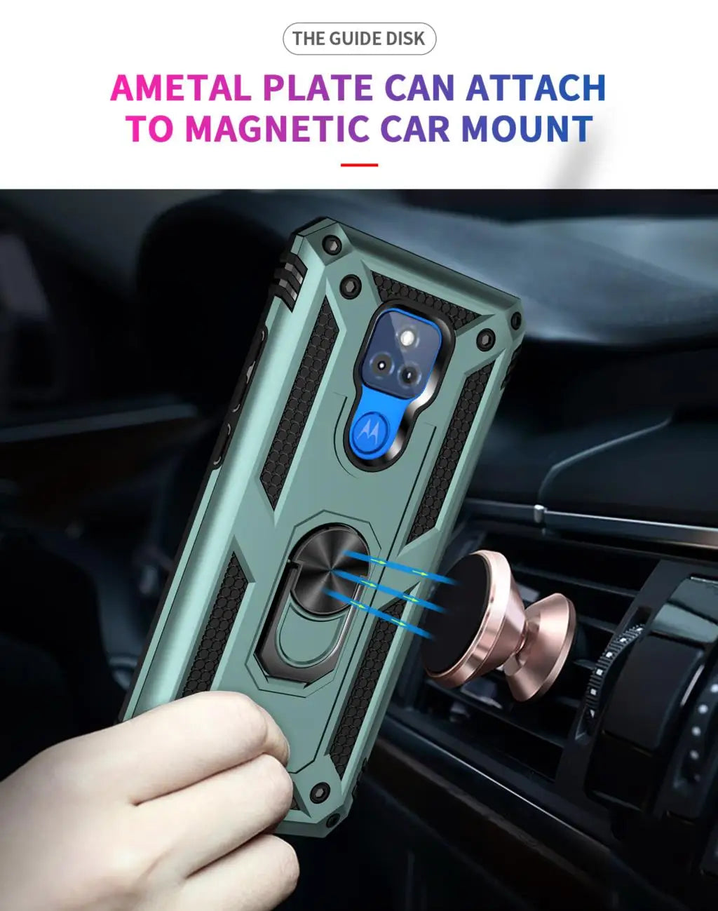 for Moto G Play Case for Phone Moto G Play 2021 Case Shockproof Armor Rugged Military Protective Car Holder Magnetic Cover