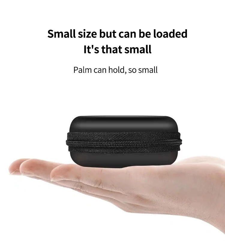 Bluetooth Headset Headphone Hard Case for Wired Earphones Storage Bag Case Portable Travel Shockproof Earbuds Carrying Pouch Bag Caseverse