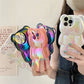 Luxury laser cute 3D bear anti-drop bumper shockproof phone case for iPhone 11 12 13 14 Pro Max shockproof Soft silicone cover - Caseverse