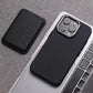 Luxury Alloy Lens 3D Relief Black Carbon Fibre Pattern Case For iPhone 13 14 15 16 Pro Max Slim Shockproof PC Cover For Magsafe Caseverse