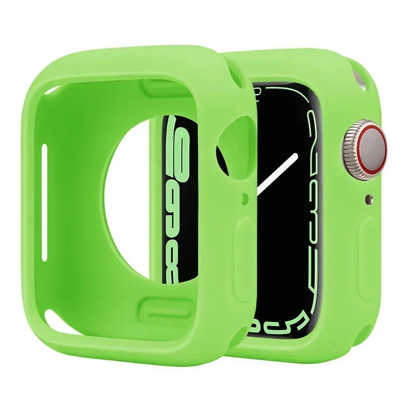 Candy Soft Silicone Case for Apple Watch Cover 9 8 7 6 Se 5 45mm 42mm 38 Protection Iwatch Serie 44mm 40mm 41mm Bumper for women