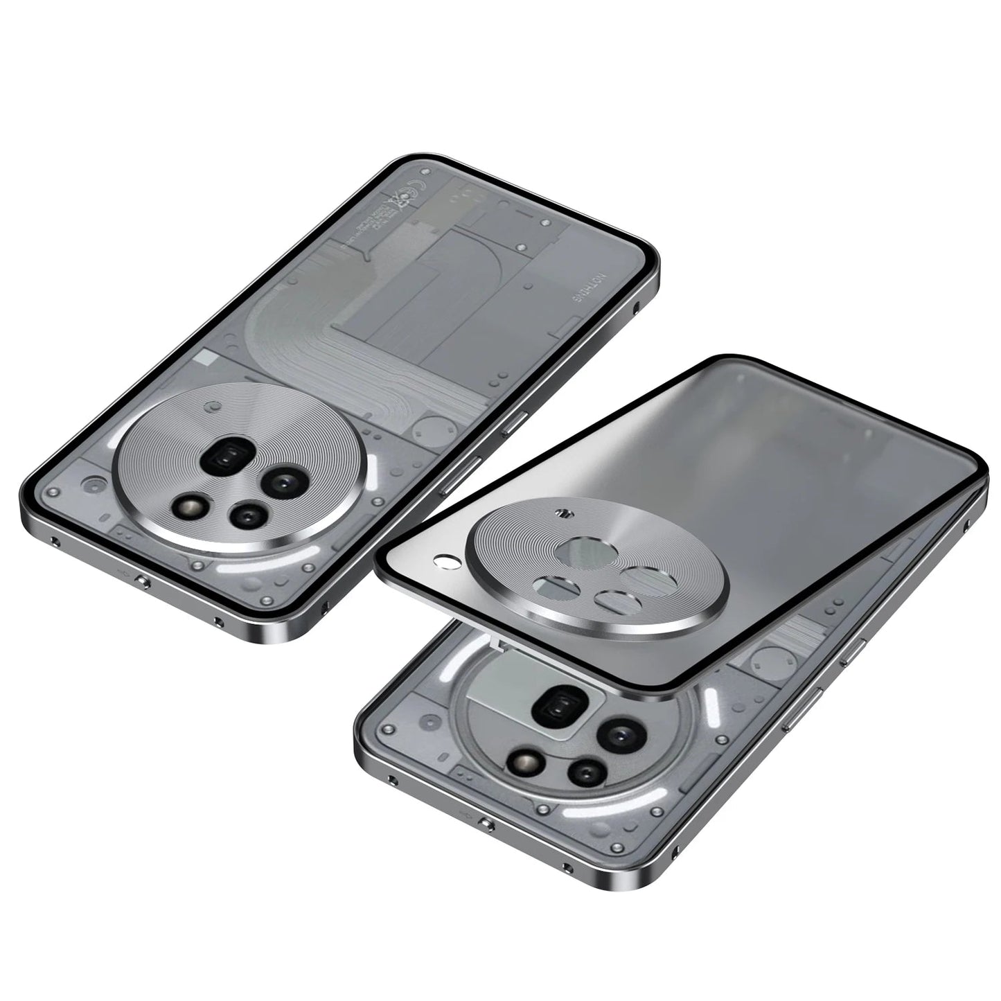 Metal Frame Lens Protection Matte Shockproof Phone Case For Nothing Phone 2A Plus Phone 3A Pro Bumper Back Cover Accessories Caseverse