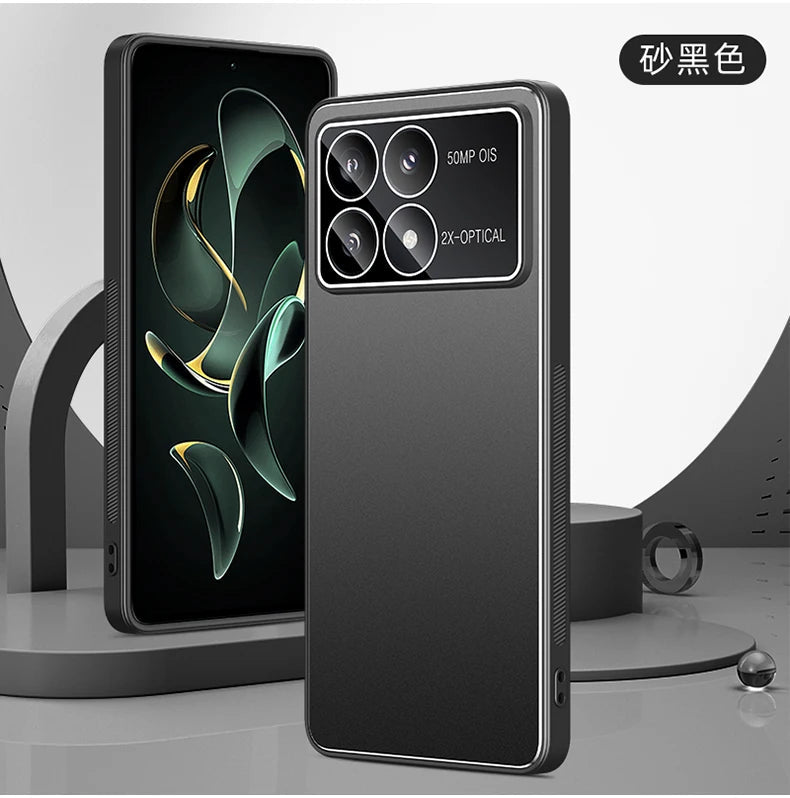 Luxury Metal Case For Xiaomi Poco X6 Pro 2311DRK48G Phone cases Shockproof Coque Shell TPU Soft Bumper Full Skin Funda Caseverse