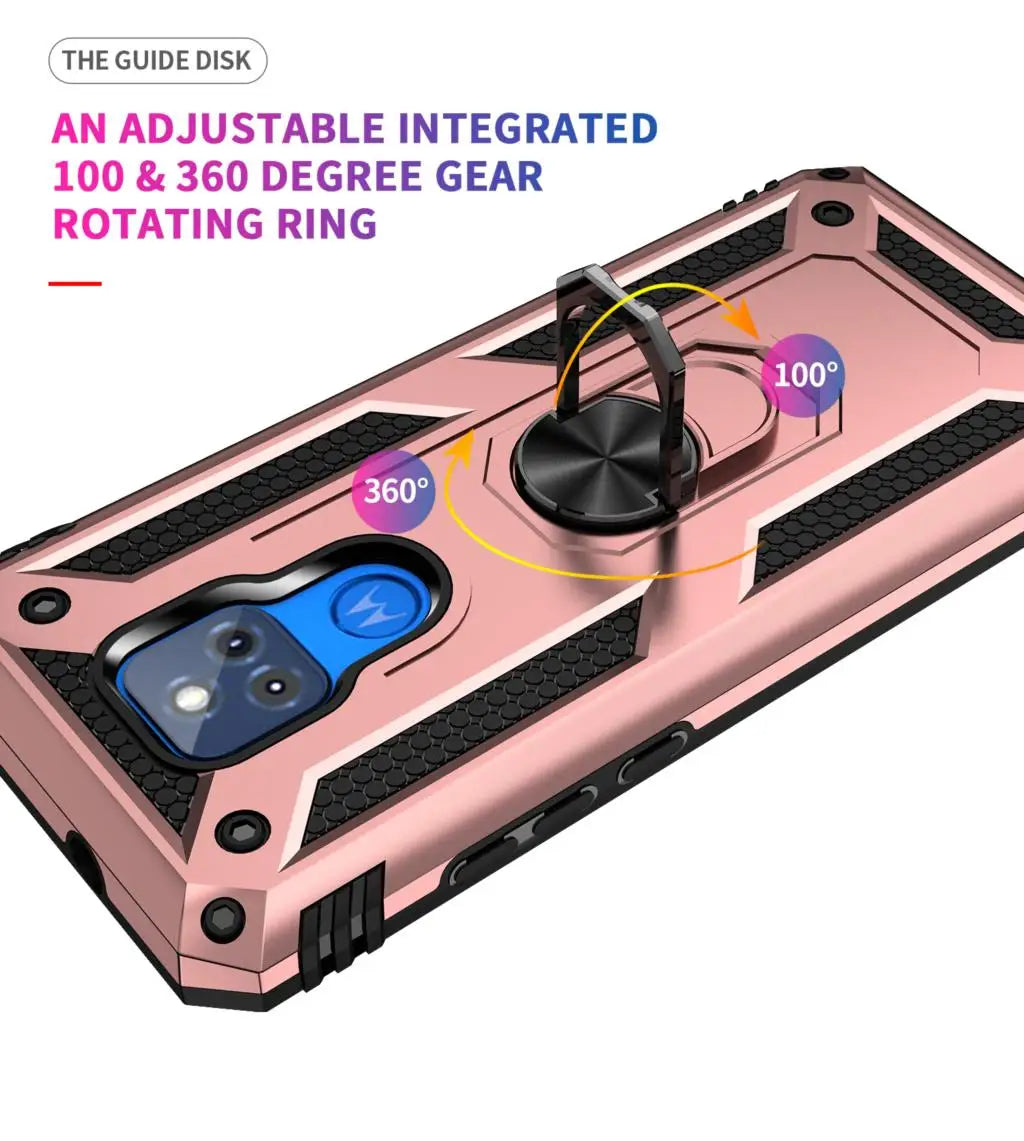 for Moto G Play Case for Phone Moto G Play 2021 Case Shockproof Armor Rugged Military Protective Car Holder Magnetic Cover - Caseverse