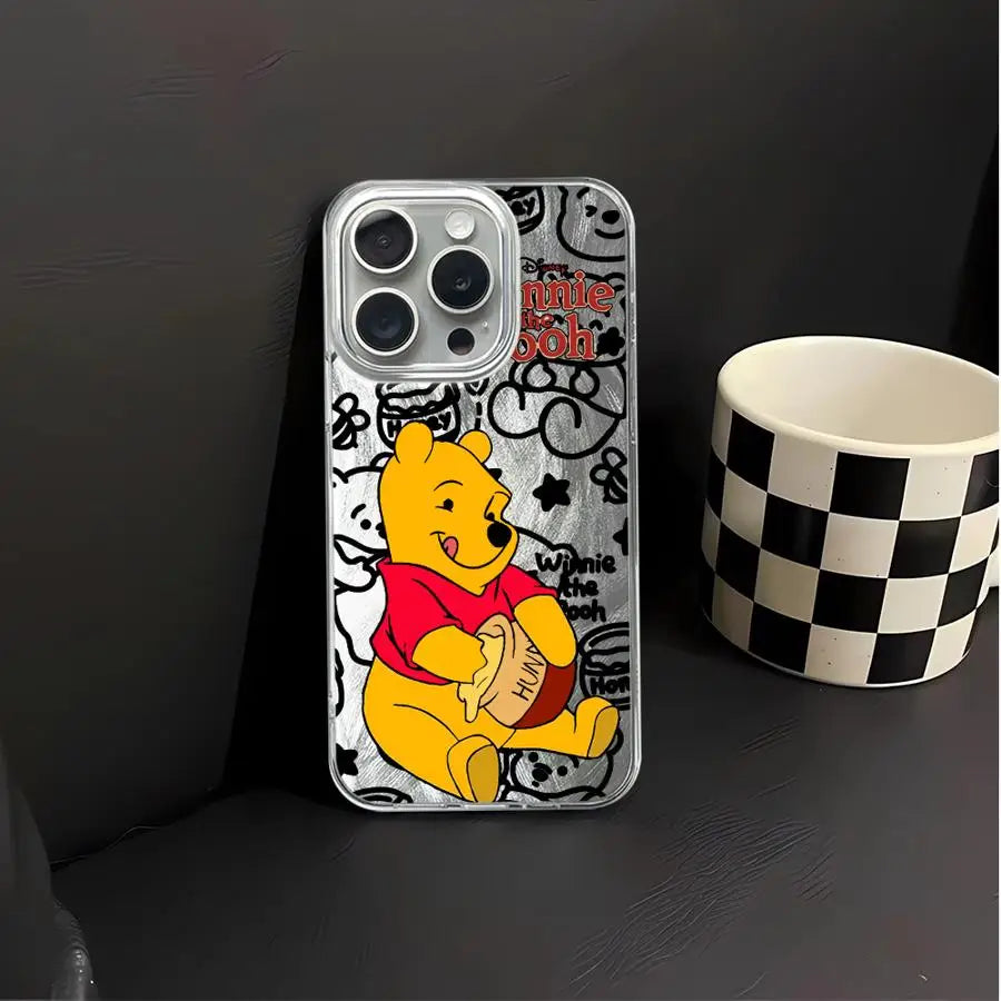 Soft Cover Phone Case for iPhone 12 XS Max 14 11 16 Pro Max 16e 15 7 8 Plus 13 Pro Disney Winnie The Pooh Caseverse