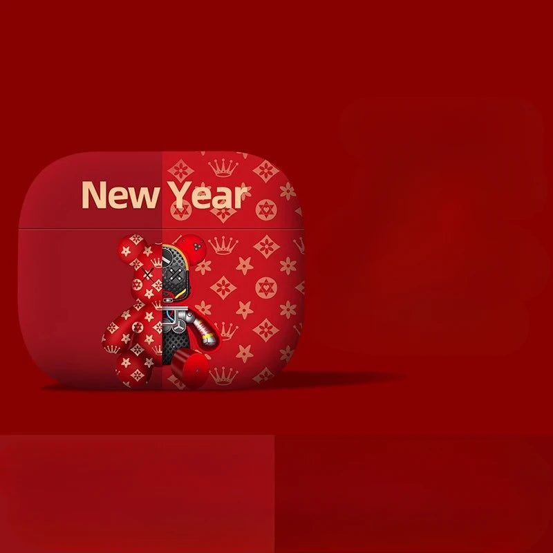 Cool Leather Grain Case for AirpPods Pro 2 Case Airpods 4 3 AirPods Pro Cover Apple Bluetooth Earphone Accessories Caseverse