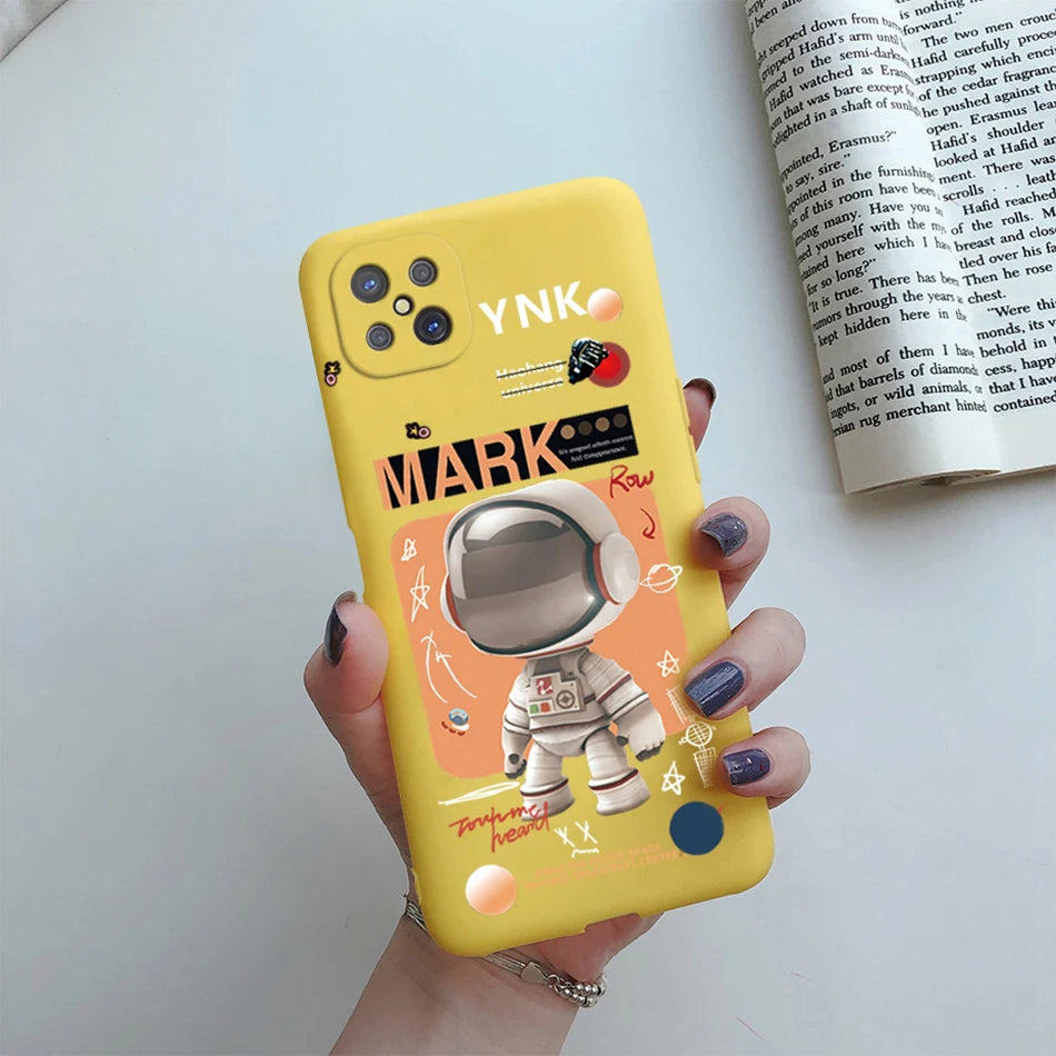 Case For OPPO Reno4 Z 5G Phone Case Cute Flower Cartoon Silicone Soft Back Fundas Cover For OPPO Reno 4Z CPH2065 Reno4Z 5G Coque - Caseverse