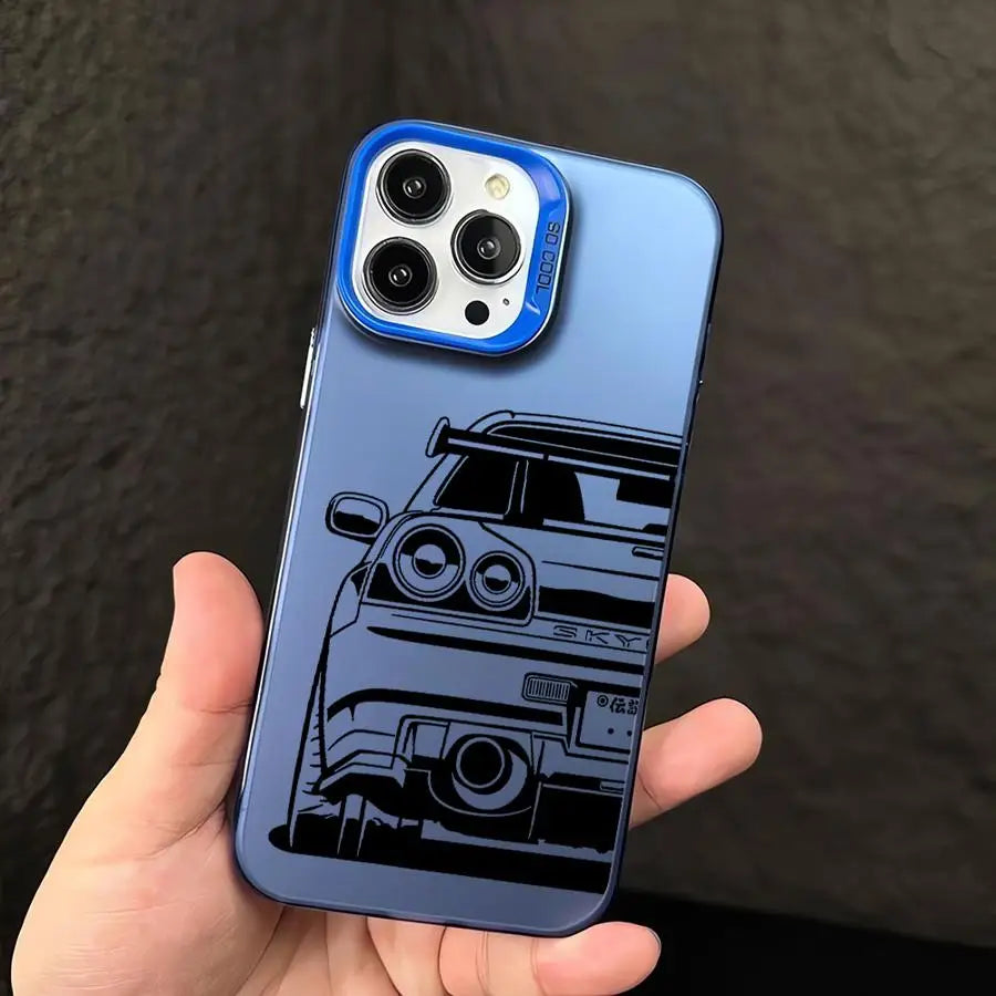 JDM Dream Car Cool Cover Phone Case for iPhone 16 Pro 15 Pro Max 14 13 12 11 XS 14 Pro Max 16 Plus 14Pro 12Pro Soft Shell - Caseverse
