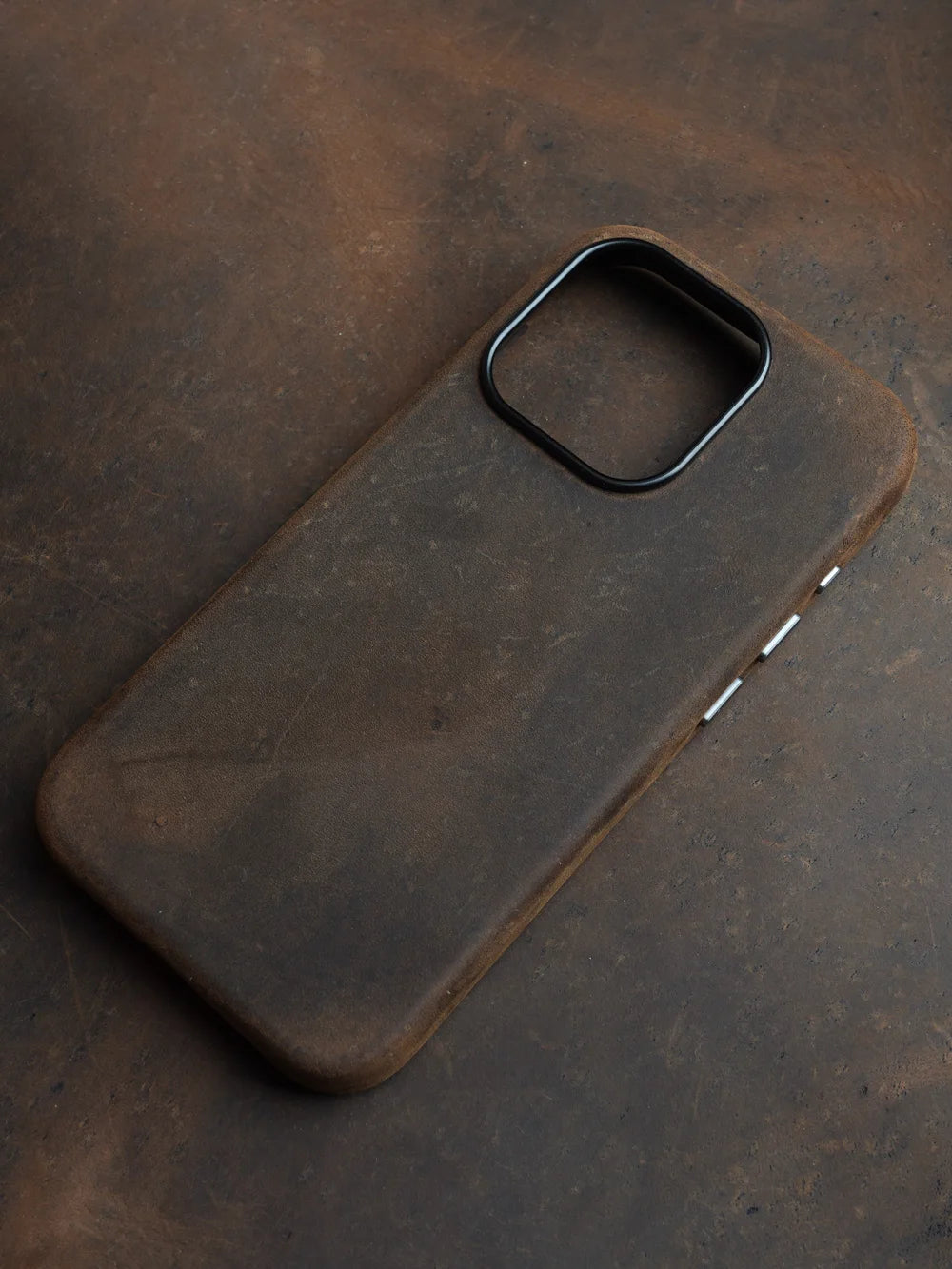 YMW Italian Crazy Horse Genuine Leather Case for iPhone 16 Pro Max 15 14 Personality Cowhide Magnetic Phone Cover - Caseverse