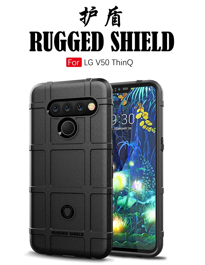 Rugged Shield Shockproof Phone Case For LG V50 V50S G8X V60 G8 G8S ThinQ Soft TPU Silicone Protective Back Cover Fundas - Caseverse