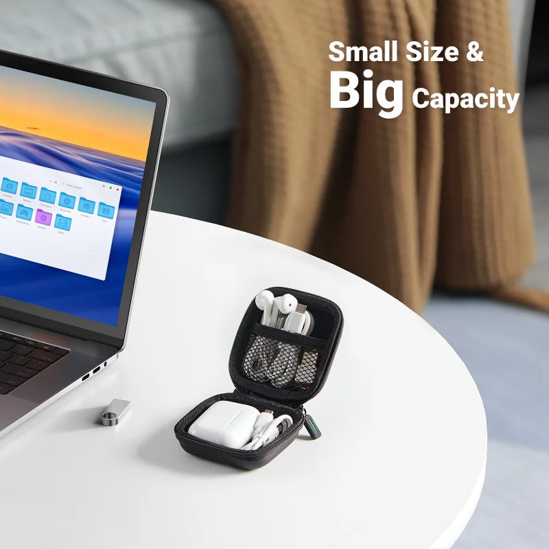 UGREEN Earphone Case Hard Headphone Bag for Airpods Earpods Sennheiser Ear Pads Wireless Bluetooth Earphone Accessories Caseverse