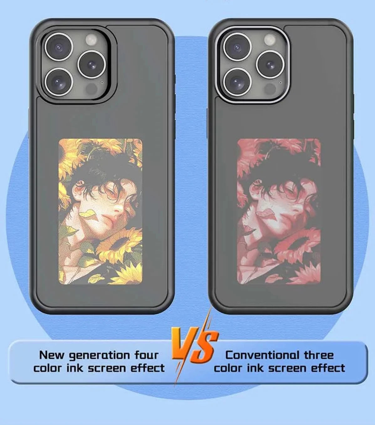 New-tech NFC Function Phone Case For Iphone 15 14 13 Pro Max DIY Cases E-Ink Screen Phone Cover Cartoon Girl Fundas Battery Free - Caseverse