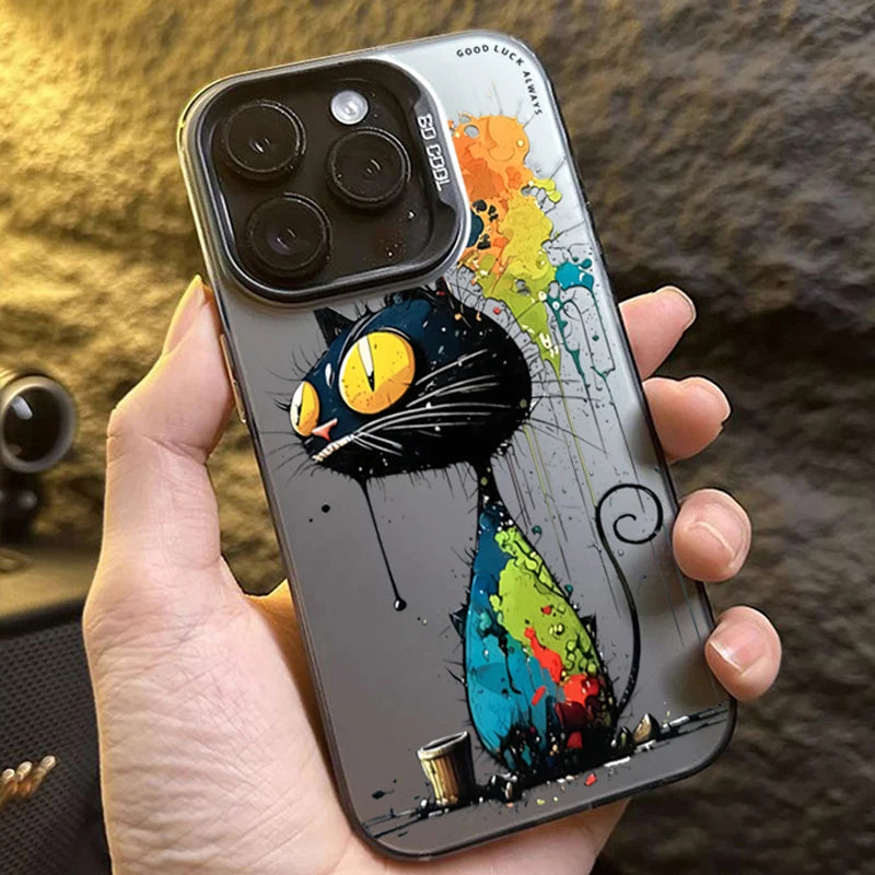 Personalized graffiti Cartoon Cat Phone Case For Xiaomi Redmi Note 13 12 11 Pro Plus 5G 12S 11S 10S 10 Pro Redmi 13C 4G Cover Caseverse