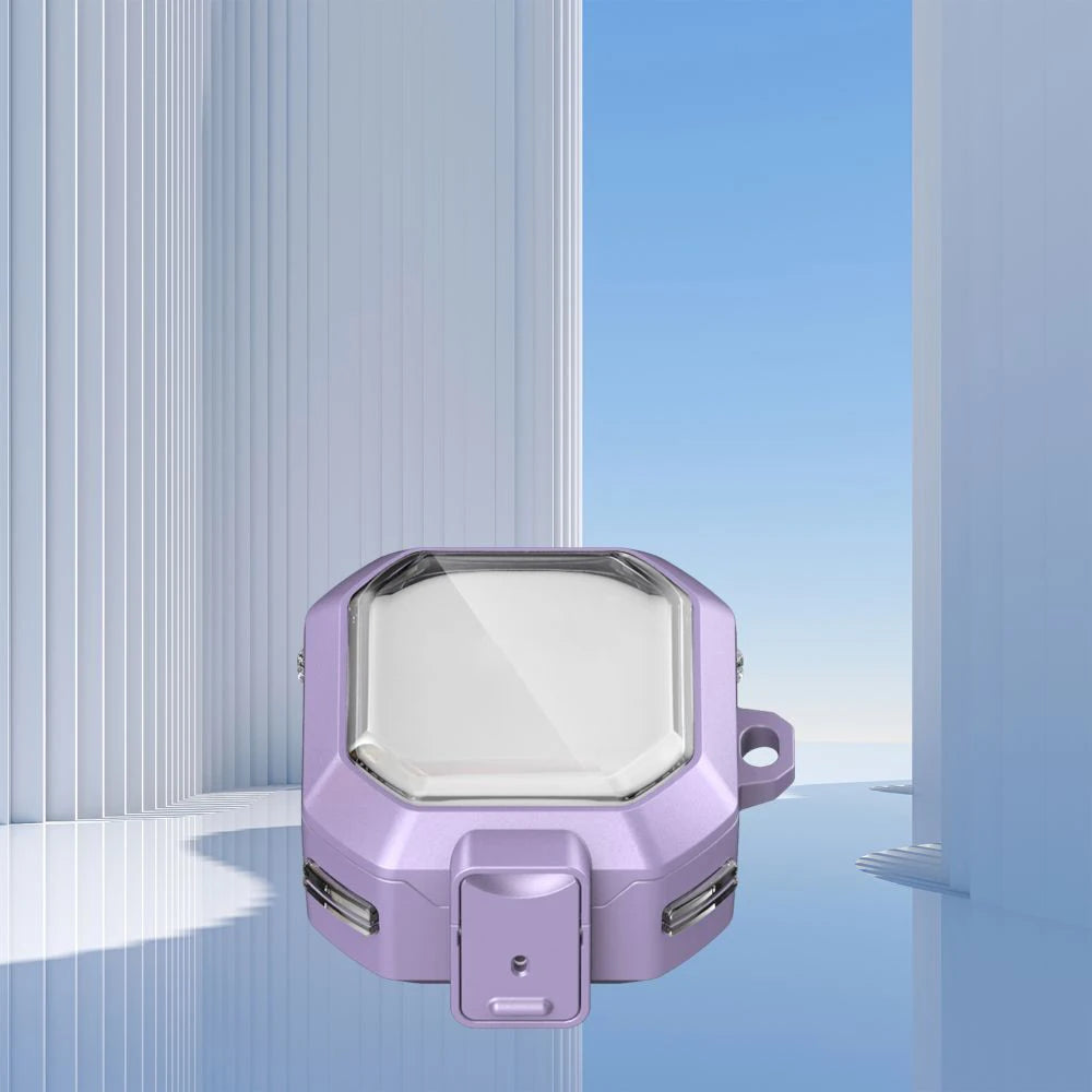 Security Lock Transparent Cover For Samsung Galaxy Buds 2 Pro Buds FE Live Buzz 2 Pro Case Shockproof Coque With Keychain Cases Caseverse