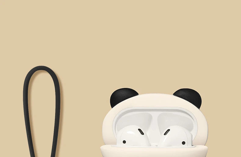 Cute Lying Panda Headphone Case For AirPods 4 (2024) Airpod Pro 1 2 3 Bluetooth Earbuds Charging Box Protective Earphone Cover Caseverse