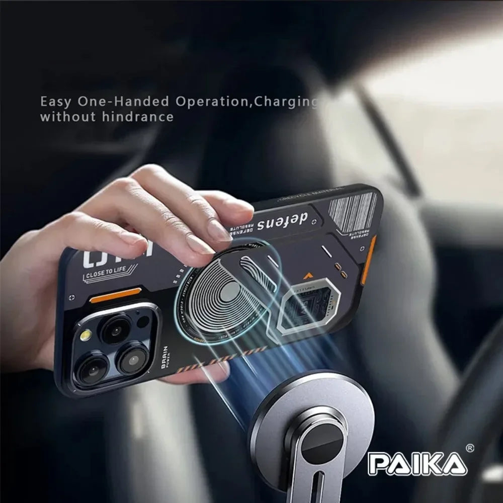 Matte Magnetic Phone Case For iPhone 16 14 13 12 15 Pro Max Magsafe Wireless Charge Frosted Back Metal Lens Frame Buttons Cover Caseverse