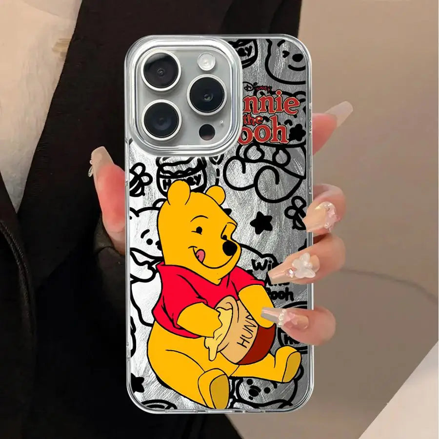 Soft Cover Phone Case for iPhone 12 XS Max 14 11 16 Pro Max 16e 15 7 8 Plus 13 Pro Disney Winnie The Pooh Caseverse