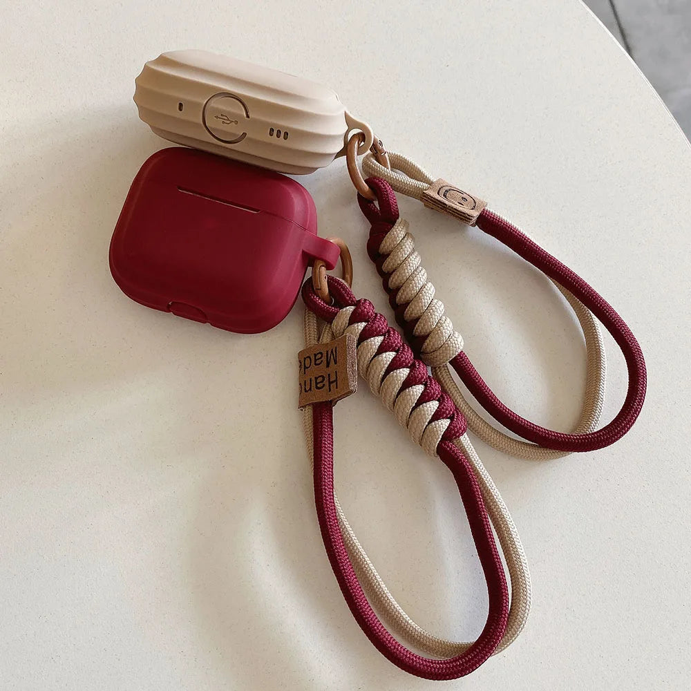 Simple Soft Silicone with Smile Hand Strap Earphone Case For Apple Airpods 4 1 2 Pro 3 Funda Wireless Bluetooth Protective Cover Caseverse