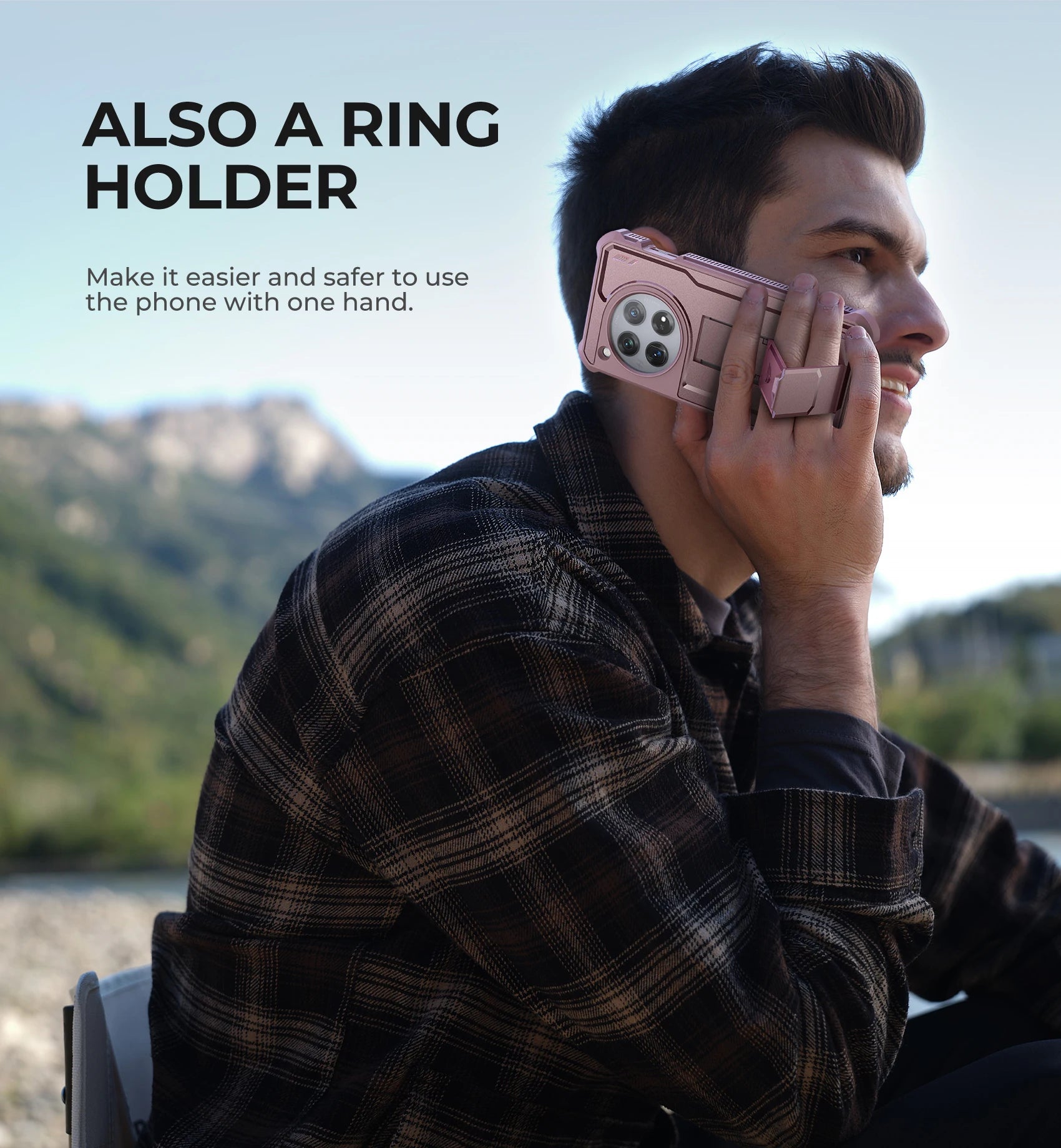 For OnePlus 12 5G (2024) Case Full Body Bumper Military Grade Armor Shockproof Shell Case Bracket with Built in Screen Protector - Caseverse