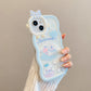 Kawaii Sanrio Cinnamoroll With Bracelet Bracket Phone Case For iPhone 15 14 13 12 11 Pro Max XR XS MAX X 7 Back Cover Y2k Gift - Caseverse
