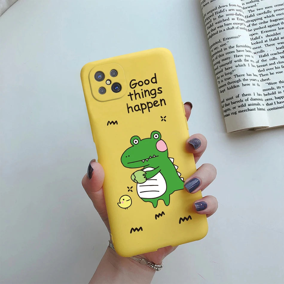 Case For OPPO Reno4 Z 5G Phone Case Cute Flower Cartoon Silicone Soft Back Fundas Cover For OPPO Reno 4Z CPH2065 Reno4Z 5G Coque - Caseverse