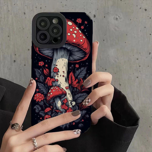 Aesthetic Art Mushroom Phone Cases for IPhone 11 Case 14 Pro Max 15 Pro Max IPhone Case for IPhone 13 - Caseverse