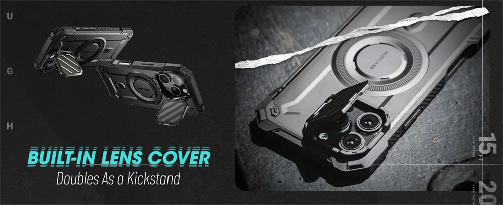 SUPCASE For iPhone 16 Pro Case 6.3" 2024 UB Mag XT Heavy Duty Rugged Strong Magnetic Phone Case with Camera Cover - Caseverse