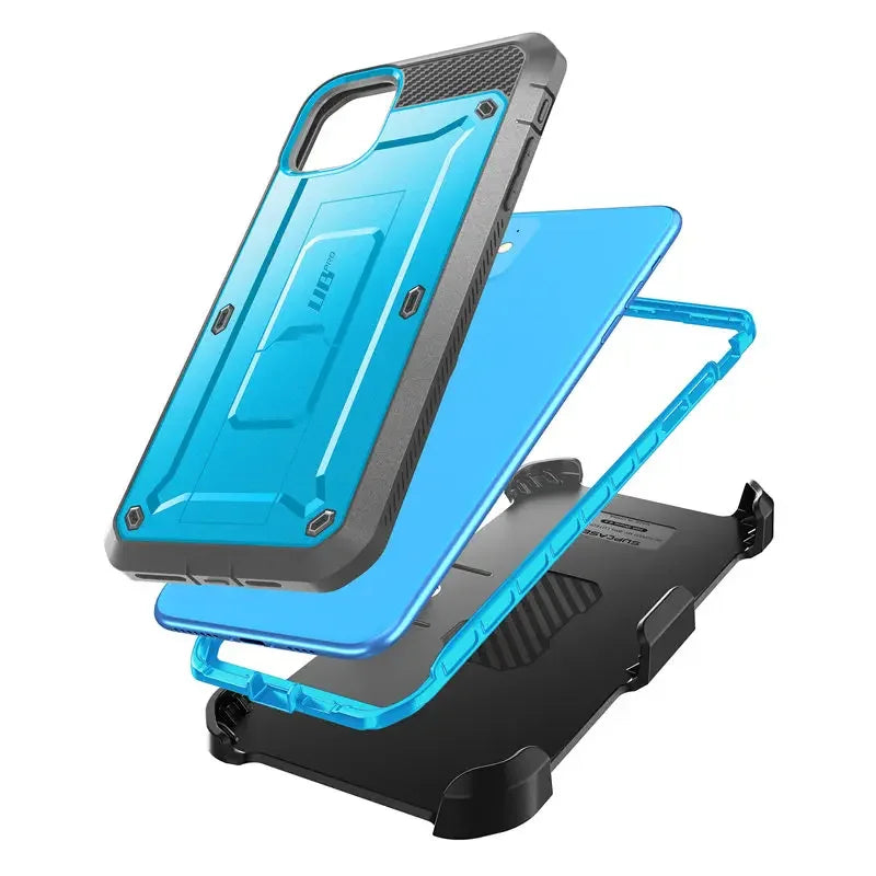 For iPhone 11 Case 6.1" (2019 Release) SUPCASE UB Pro Full-Body Rugged Holster Cover with Built-in Screen Protector & Kickstand - Caseverse