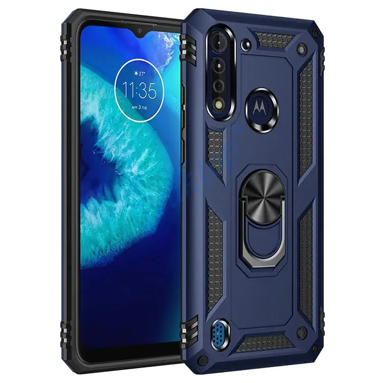 for Moto G8 Power Lite for Phone Moto G 8 Power Lite Case Shockproof Armor Rugged Military Protective Car Holder Magnetic Cover - Caseverse