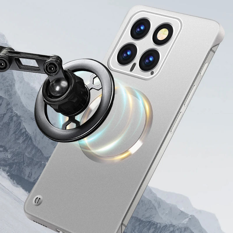 For Xiaomi 15 Pro Phone Case for XIAOMI Mi 15 15pro Xiaomi15 Metal Frameless Magnetic Lens Protective Cover Plain Back Shell - Caseverse