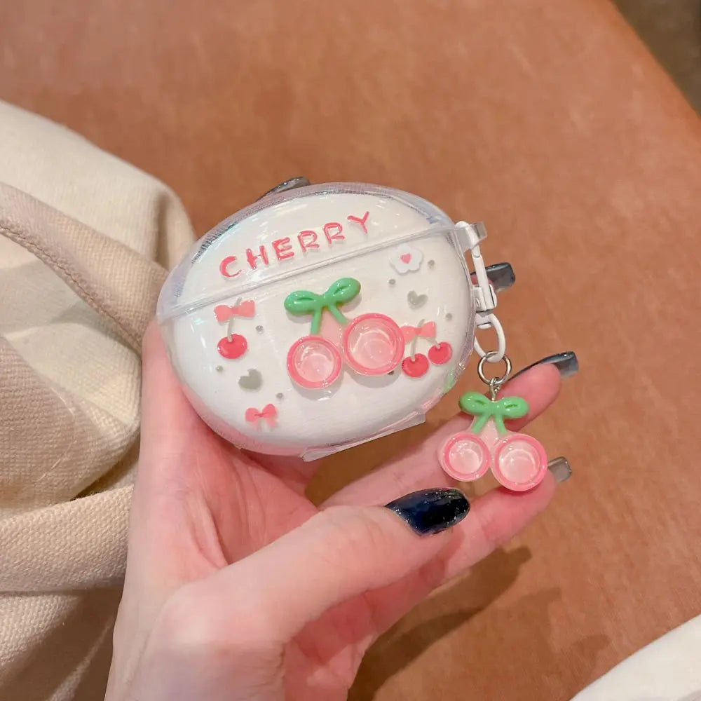 3D Flower Fruit Pattern Headphone Case For Xiaomi Redmi Buds 6 Buds 5 Pro Buds4 Active Buds 4 Lite Cover With Lovely Keychain Caseverse