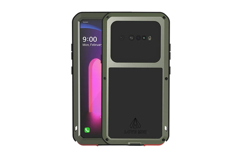 Love Mei Phone Case for  LG V60 Silicone Military Grade Metal Protective Case Shock Proof Dust Proof Cover - Caseverse