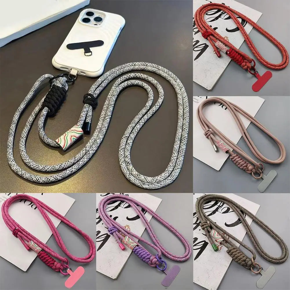 Mobile Phone Lanyard Adjustable Long Crossbody Lanyard Neck Rope Band Shoulder Anti Loss Cell Phone Accessories