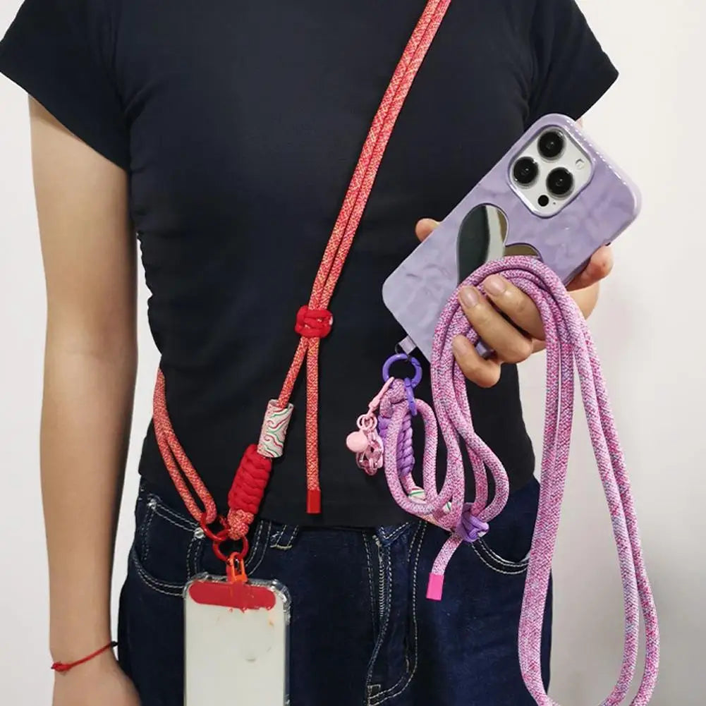 Mobile Phone Lanyard Adjustable Long Crossbody Lanyard Neck Rope Band Shoulder Anti Loss Cell Phone Accessories