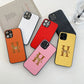 Classic Horse H Cross Leather Fashion Case For Iphone 15 14 13 12 11 Pro Max Mini 7 8 Plus X Xs Xr Max Luxury Phone Cover Funda Caseverse