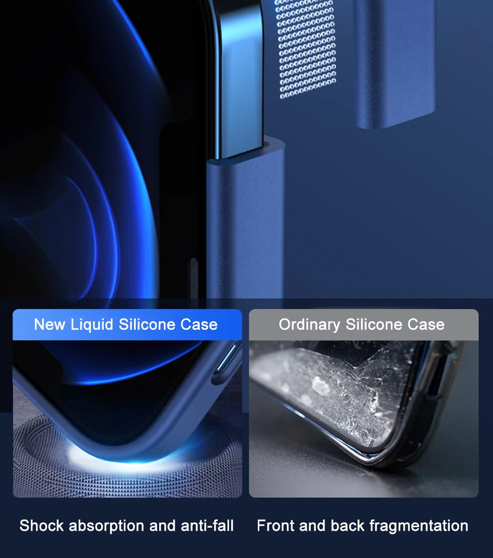 Original Magnetic Liquid Silicone Phone Cases For iPhone 16 15 14 13 12 11 Pro Max Magsafe Case Wireless Charge Shockproof Cover - Caseverse