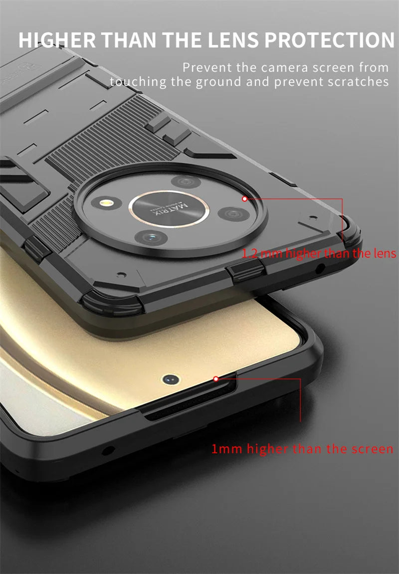 For Honor Magic 4 Lite Case Magnetic Holder Shockproof Armor Phone Cases for Honer Magic4 Lite 5G 4Lite Light 5G Rugged Cover - Caseverse