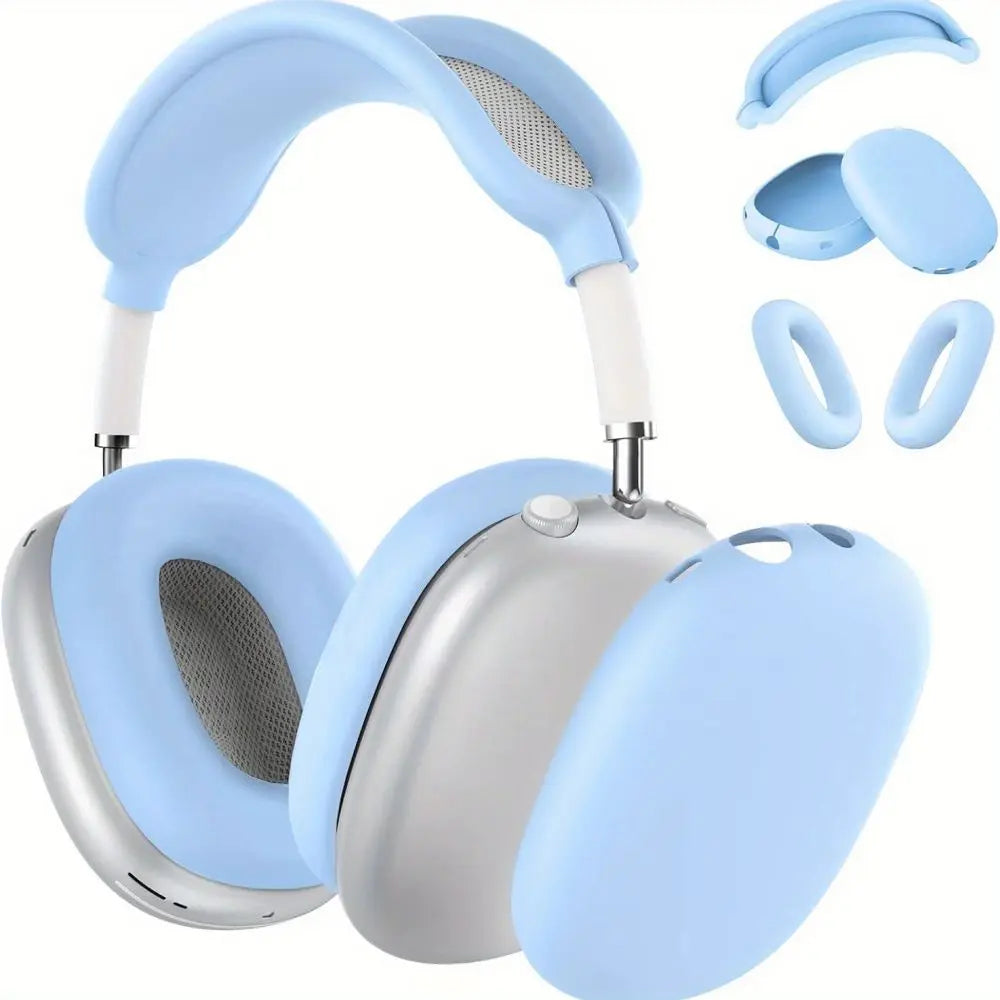 3 in 1 Soft Silicone Skin Protector Headphones Case For Airpods Max Cases Anti Scratch Shockproof Earphone Cover Accessories Caseverse
