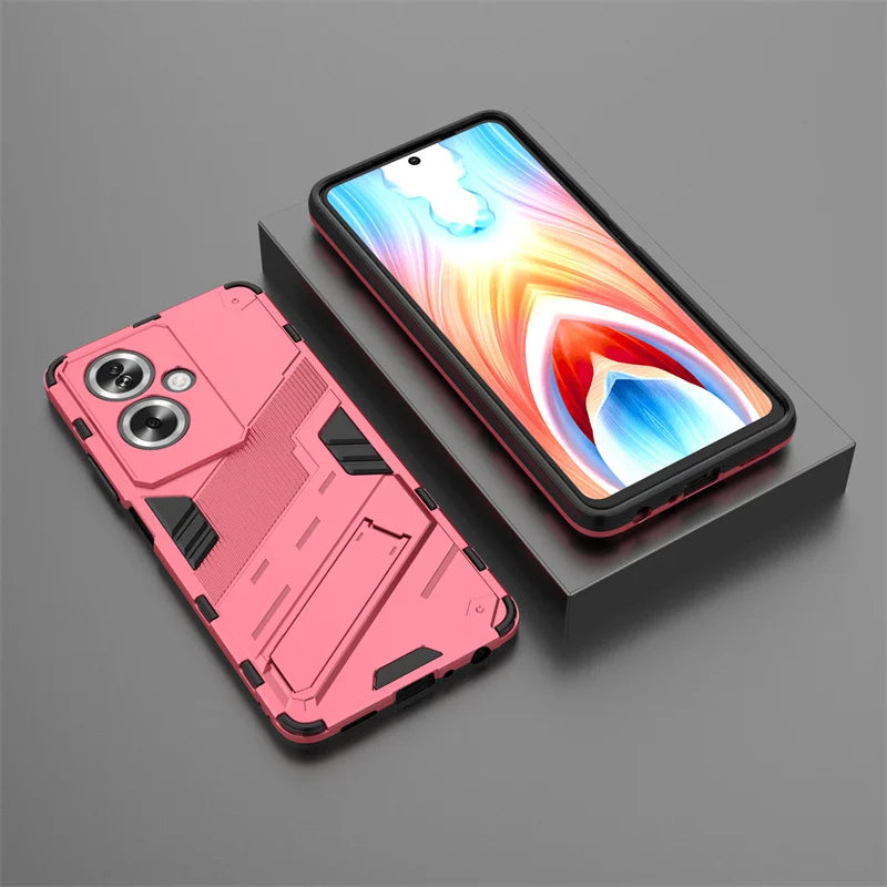For OPPO A79 5G Case Shockproof Rugged PC Armor Phone Case For OPPO A 79 OPPOA79 5G CPH2553 Car Magnetic Holder Stand Back Cover - Caseverse