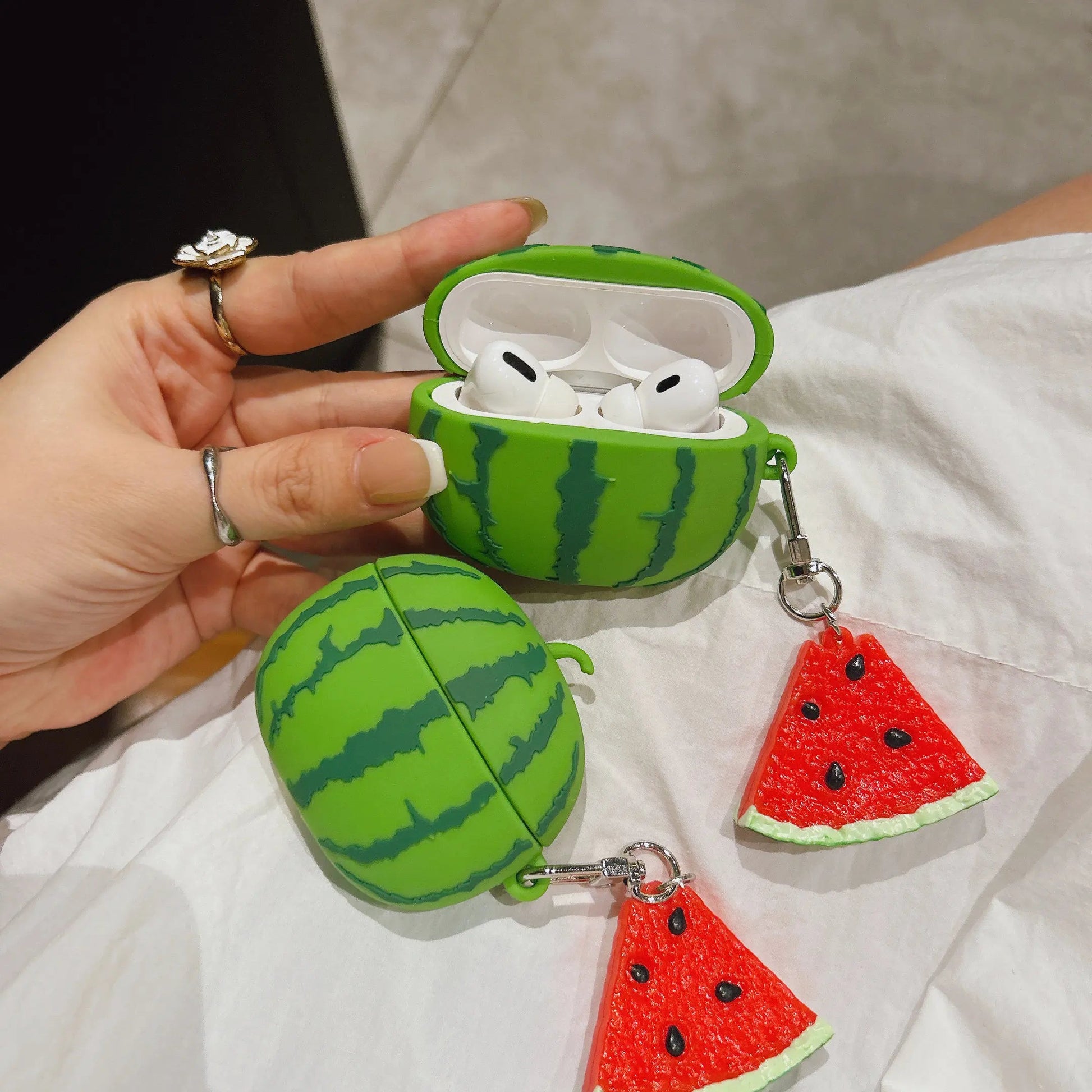 For Airpods 4 Simulation Fruit 3D Watermelon Cute Earpods Case for Airpods 1 2 3 Pro 2 Wireless Earphone Cover Charging Box Caseverse