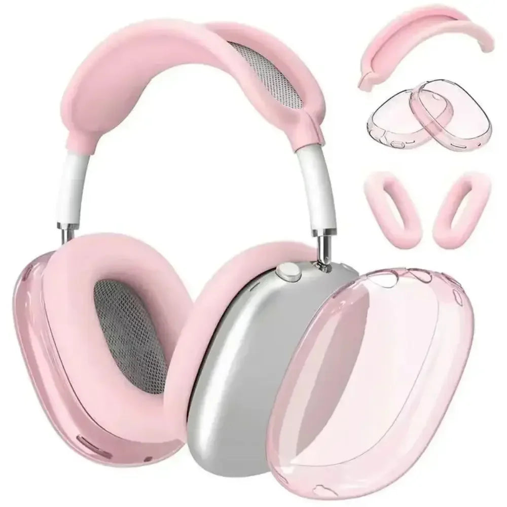 3 in 1 Soft Silicone Skin Protector Headphones Case For Airpods Max Cases Anti Scratch Shockproof Earphone Cover Accessories Caseverse